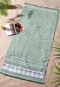 Catherine Lansfield Palm Trees Sun Lounger Towel, Green