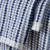 Catherine Lansfield Rice Weave Stripe Towel, Blue image