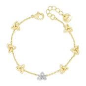 Seala Trinity Knot Bracelet, Gold image