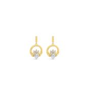 Seala Claddagh Drop Earrings, Gold image