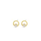 Seala Claddagh Stud Earrings, Gold image