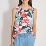 Cecil Sleeveless Botanical Print Blouse, Multi-Coloured