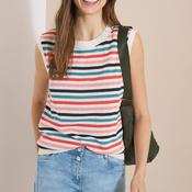 Cecil Sleeveless Knitted Vest Top, Multi Coloured