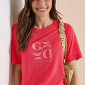 Cecil Knit Graphic Print T-Shirt, Red