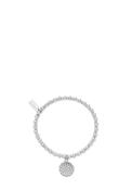 ChloBo Didi Sparkle Moon Flower Bracelet, Silver image