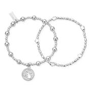 ChloBo Freedom Set of Two Bracelets, Silver