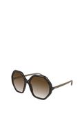 Chloé CH0008S Ladies Esther Octagonal Sunglasses, Havana image