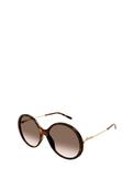 Chloé CH0171S Ladies Round Sunglasses, Havana image