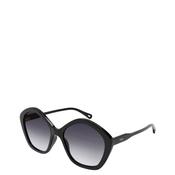 Chloé CH0082S Ladies Pentagon Sunglasses, Black