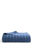 Christy Cambridge Knit Throw, Denim Blue image