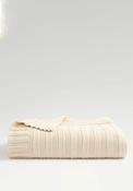 Christy Cambridge Knit Throw, Cream image