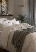 Christy Flannel Marl Duvet Cover, Natural image