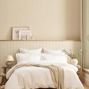 Christy Flannel Solid Duvet Cover, White