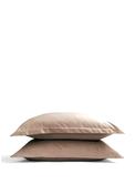 Christy Classic Sateen Oxford Pillowcase Pair, Taupe image