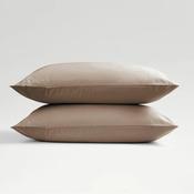 Christy Classic Sateen Standard Pillowcase Pair, Taupe image