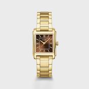 Cluse Anglée Watch, Gold &amp; Brown image