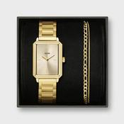 Cluse Fluette Watch &amp; Bracelet Set, Gold