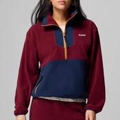 Columbia Womens Sequoia Grove™ Half Zip Fleece, Wine &amp; Navy