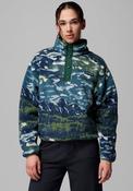 Columbia Womens Helvetia™ Sherpa Printed Half Snap Fleece, Green