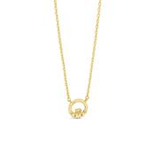 Seala 8mm Claddagh Necklace, Gold image