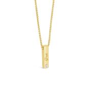 Seala Grá Bar Pendant Necklace, Gold image