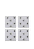 Creative Tops Bee Print Coasters, Set of 4