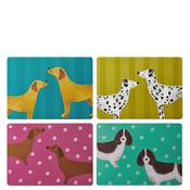 Creative Tops Dogs Print Large Placemats, Set of 4