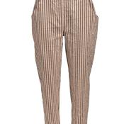My Soul Stripe Crincle Tapered Trousers, Sand