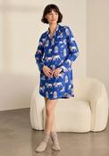 Chelsea Peers Moonlit Lion Print Nightshirt, Blue image
