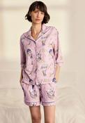 Chelsea Peers Giraffe Cloudhopper Short Pyjama Set, Pink image