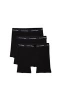 Calvin Klein Cotton Stretch 3 Pack Trunks, Black image