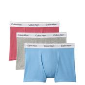 Calvin Klein Icon Cotton Stretch 3 Pack Relaxed Dart Trunks, Pink Multi