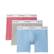 Calvin Klein Icon Cotton Stretch 3 Pack Boxer Briefs, Pink Multi