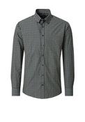 Casa Moda Gingham Dobby Shirt, Navy &amp; Green image