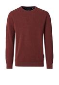 Casa Moda Textured Knit Sweater, Rust image