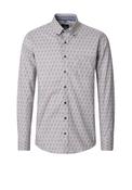 Casa Moda Twill Cotton Abstract Print Shirt, Rust Multi image