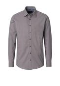 Casa Moda Geo Abstract Print Poplin Shirt, Rust Multi image