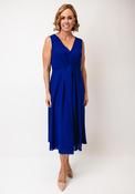 Casting Bow A-Line Midi Dress, Royal Blue image