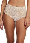 Chantelle One Size High Waist Soft Stretch Brief, Nude Print image