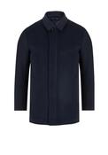 Daniel Grahame Brogan Wool Rich Overcoat, Navy image