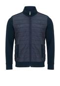 Daniel Grahame Contrast Padded Sweat Jacket, Navy image