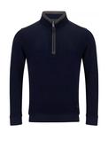 Daniel Grahame Quarter Zip Fleece, Navy image