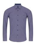Daniel Grahame Geneva Cross Print Shirt, Navy image