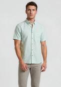 Daniel Grahame Stripe Short Sleeve Shirt, Green &amp; White image