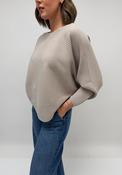 d.e.c.k By Decollage One Size Ribbed Sweater, Taupe image