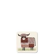 Denby Highland Cow Coasters, Set of 6 image