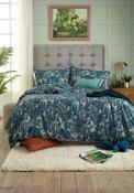 Deyongs Tropical Leaves Cotton Duvet Cover Set, Green Multi image