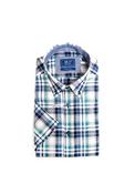 Daniel Grahame Check Short Sleeve Shirt, Teal Multi image