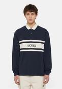 Dickies Yorktown Long Sleeve Rugby Polo Shirt, Dark Navy image