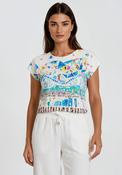 Dolcezza All-Over Print Short Sleeved T-Shirt, Blue Multi image